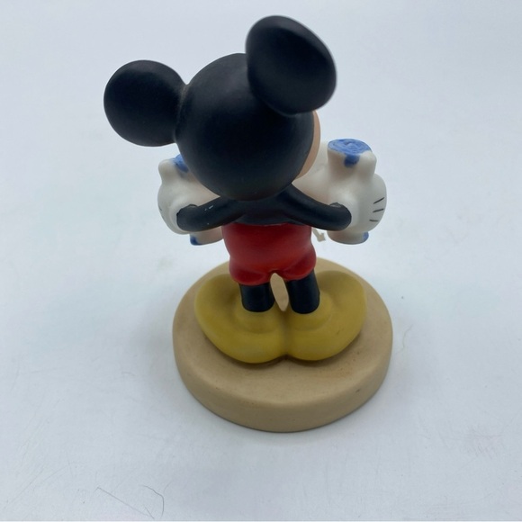 Walt Disney World Mickey Mouse Porcelain 2000 Figure Celebrate The Future Hand - Picture 5 of 6